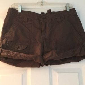 Size 4 Brown Calvin Klein Roll up cargo shorts
